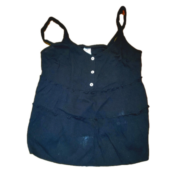 No Boundaries Medium (7-9) Black Spaghetti Strap Tanktop - Picture 1 of 8